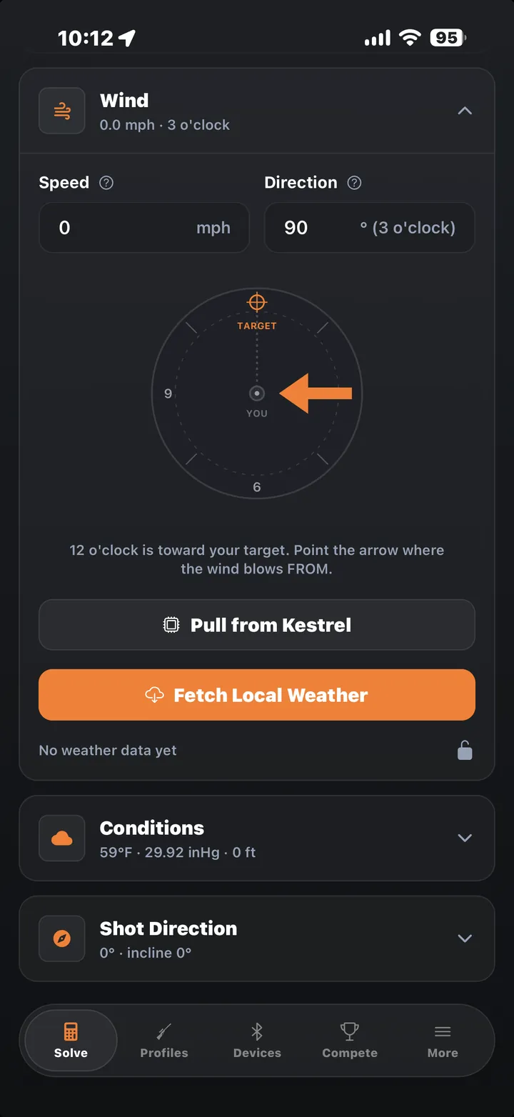 Solve screen with spin drift and Coriolis values broken out